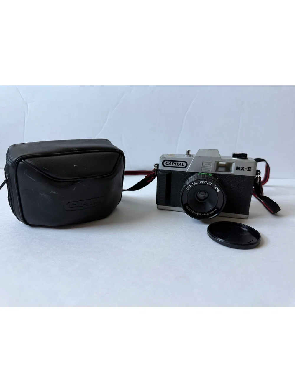 Capital MX-II 35mm SLR Film Camera with Case — Shutter Tested Working — Vintage
